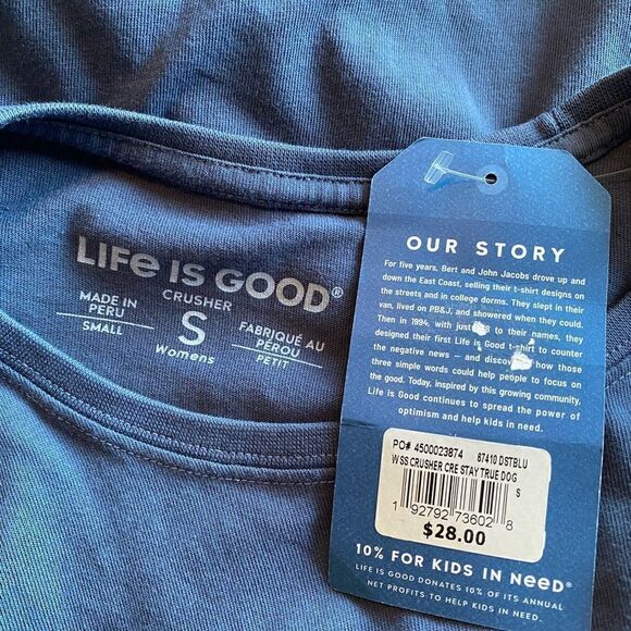 LIFE IS GOOD WOMEN'S CRUSHER GRAPHIC T-Shirt - "Stay True" - Picture 6 of 8